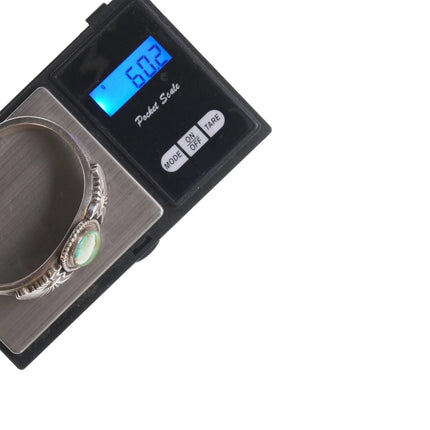 6.75" Calvin Martinez Navajo Sterling and turquoise bracelet - Estate Fresh Austin