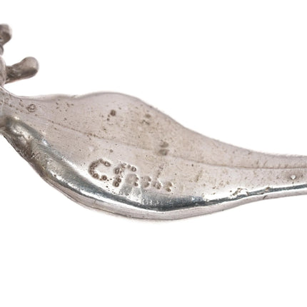 6.75" Carl Tasha (1943-2006) Brutalist sterling cuff bracelet - Estate Fresh Austin