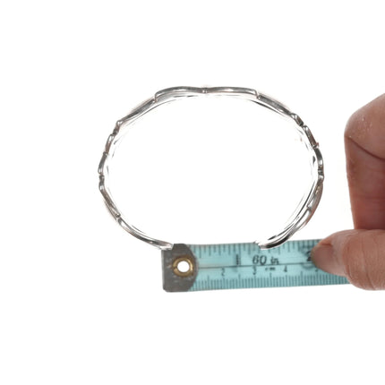 6.75" Cody Sanderson Navajo Heavy Repousse silver cuff bracelet - Estate Fresh Austin