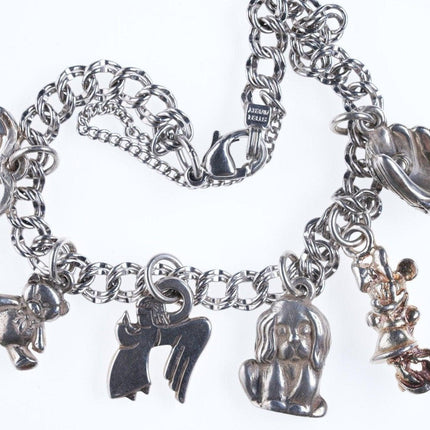 6.75" James Avery Sterling silver Charm bracelet with lots of charms - Estate Fresh Austin