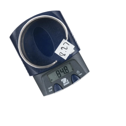 6.75" Kee Joe Benally Navajo Sterling - turqoise & Jet inlay cuff bracelet - Estate Fresh Austin