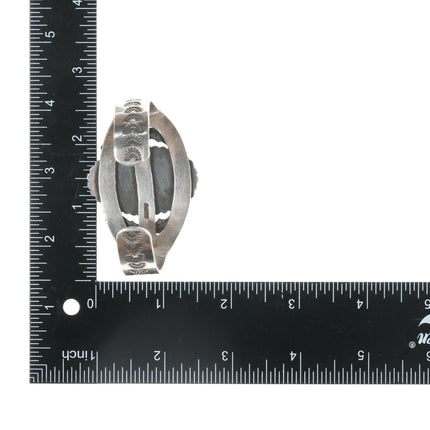 6.75" Kirk Smith Navajo sterling and turquoise cuff bracelet - Estate Fresh Austin