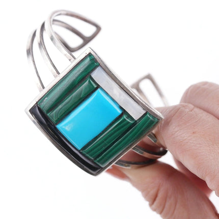 6.75" Kyle Sam Navajo Sterling Cobblestone bracelet - Estate Fresh Austin