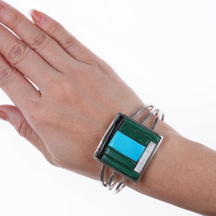 6.75" Kyle Sam Navajo Sterling Cobblestone bracelet - Estate Fresh Austin