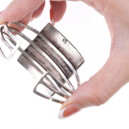 6.75" Kyle Sam Navajo Sterling Cobblestone bracelet - Estate Fresh Austin