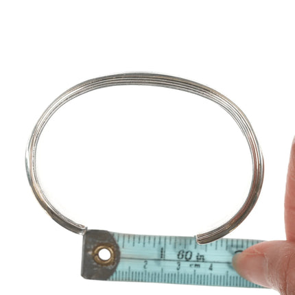 6.75" Melvin Francis Navajo Silver Sugilite/Lapis intarsia inlay cuff bracelet - Estate Fresh Austin