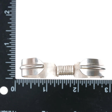 6.75" Navajo Douglas Etsitty Sterling Feather cuff bracelet - Estate Fresh Austin