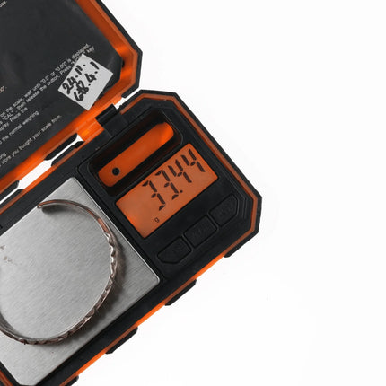 6.75" Navajo Ingot silver cuff bracelet with cast and hand stamped design - Estate Fresh Austin