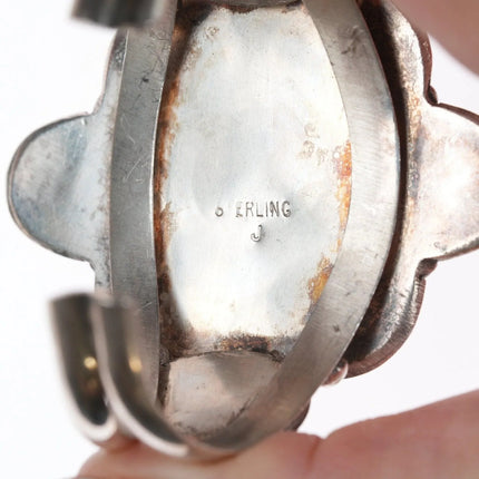 6.75" Navajo Sponge Coral cluster sterling bracelet - Estate Fresh Austin