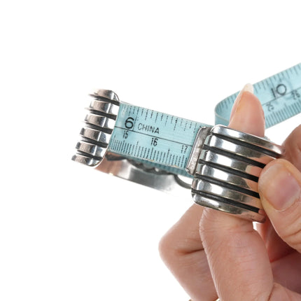 6.75" Orville Tsinnie Navajo 14k/Sterling sugilite cuff bracelet - Estate Fresh Austin