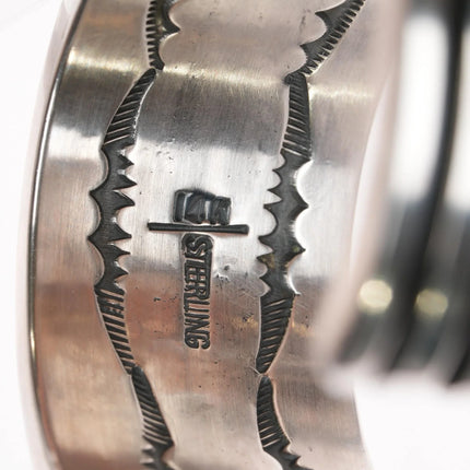 6.75" Orville Tsinnie Navajo 14k/Sterling sugilite cuff bracelet - Estate Fresh Austin