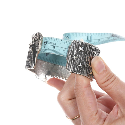 6.75 Philander Begay-Navajo Apache Blue turquoise Tufa cast Yeibichai cuff bracelet - Estate Fresh Austin