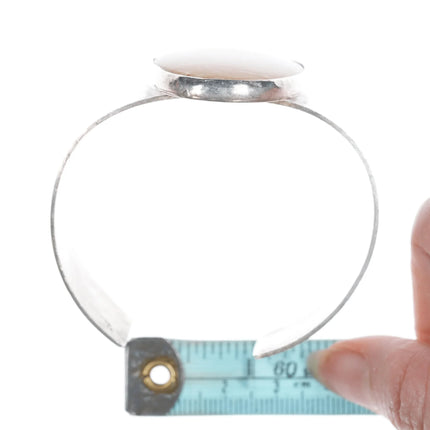 6.75" Retro Southwestern sterling and jasper cuff bracelet - Estate Fresh Austin