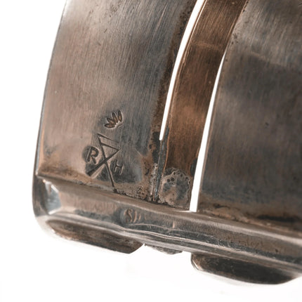 6.75" RH Southwestern Modernist sterling mixed metals cuff bracelet - Estate Fresh Austin