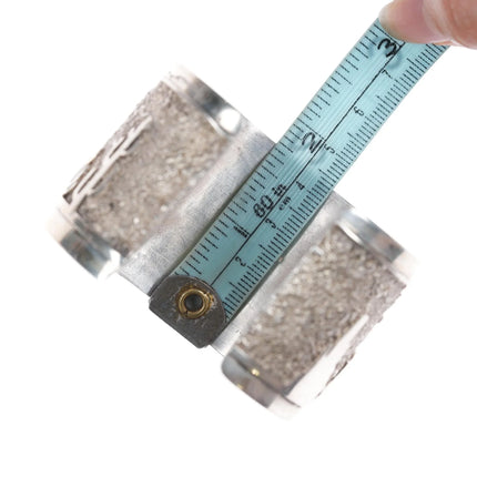 6.75" Richard and Rita Begay Navajo sterling desert scene cuff bracelet - Estate Fresh Austin