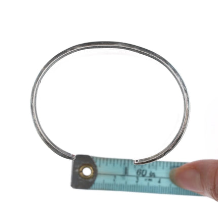 6.75" Richard and Rita Begay Navajo sterling desert scene cuff bracelet - Estate Fresh Austin