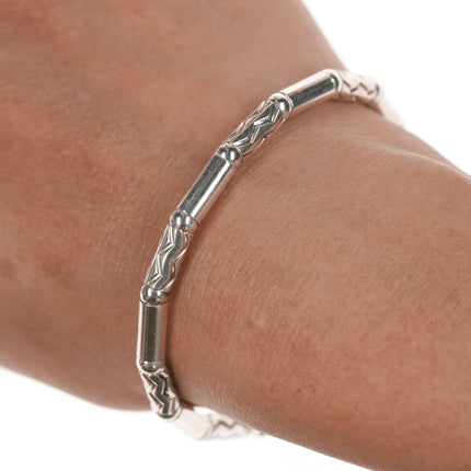 6.75" Tiffany Sterling Aztec bracelet - Estate Fresh Austin