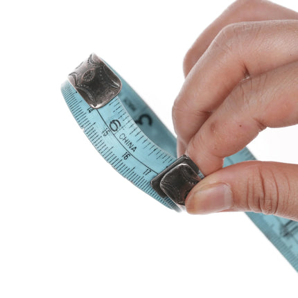 6.75" UITA-21 30's-40's Navajo Silver cuff bracelet with turquoise - Estate Fresh Austin