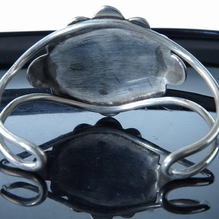 6.75" Vintage Navajo Sterling Kingman Turquoise Cuff Bracelet - Estate Fresh Austin