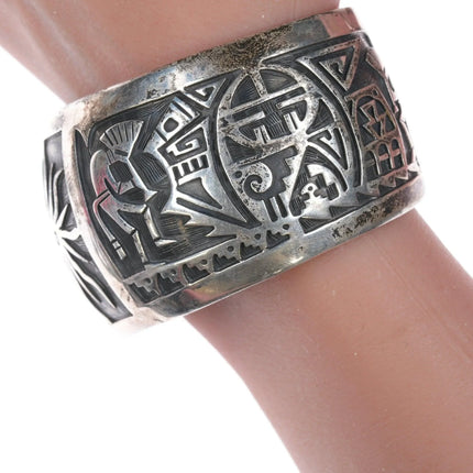 6.75" Vintage Overlay Style Sterling Bracelet - Estate Fresh Austin