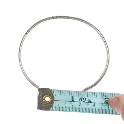 6.75" Vintage Southwestern sterling twisted wire cuff bracelet - Estate Fresh Austin