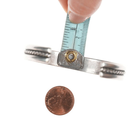 6.75" Vintage Southwestern sterling twisted wire cuff bracelet - Estate Fresh Austin