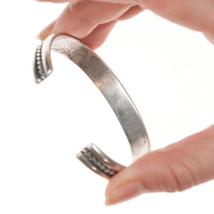 6.75" Vintage Southwestern sterling twisted wire cuff bracelet - Estate Fresh Austin