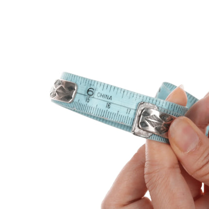 6.75" Y Crawford Southwestern sterling cuff bracelet - Estate Fresh Austin