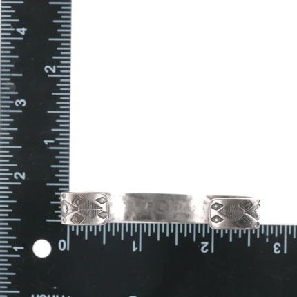 6.75" Y Crawford Southwestern sterling cuff bracelet - Estate Fresh Austin