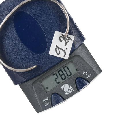 6.75" Y Crawford Southwestern sterling cuff bracelet - Estate Fresh Austin