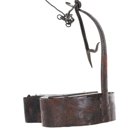 c1800 Hand Forged colonial betty lamp