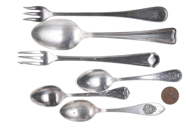 6pcs Vintage Hotel silverplate flatware - Estate Fresh Austin