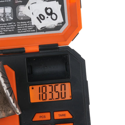 7.12" c1940's Navajo Chiseled silver cuff bracelet with turquoise - Estate Fresh Austin