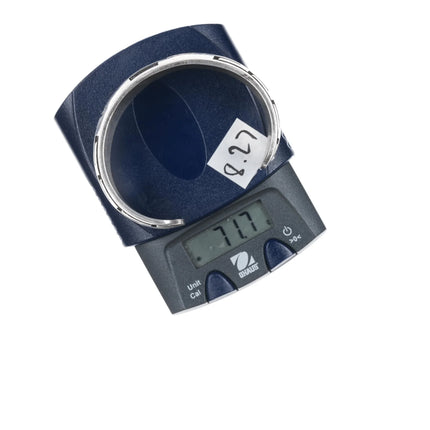 7.12" c1950's Navajo silver overlay style cuff bracelet with turquoise inlay - Estate Fresh Austin