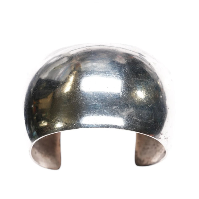 7.12" C/J Nez Navajo sterling domed cuff bracelet - Estate Fresh Austin