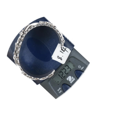 7.12" Heavy Jerry Bahe Navajo sterling buffalo cuff bracelet - Estate Fresh Austin