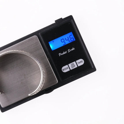 7.12" Navajo Richard Begay Heavy stamped sterling silver bracelet - Estate Fresh Austin