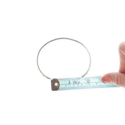 7.12" Vintage Navajo Hand Chiseled Ingot bracelet RJS - Estate Fresh Austin