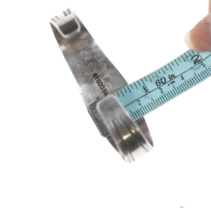 7" 1940's Navajo silver Blue Gem turquoise cuff bracelet - Estate Fresh Austin