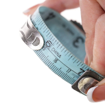 7" 1940's Navajo Sterling and Agate bracelet with matching size 6.75 ring - Estate Fresh Austin