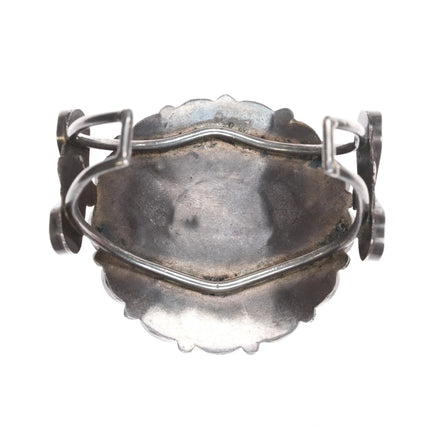 7" 50's-60's Marie Qualo Zuni sterling sunface cuff bracelet - Estate Fresh Austin