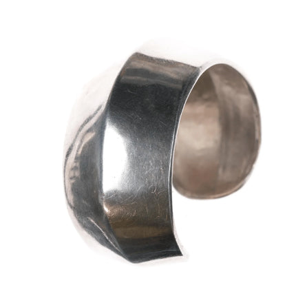 7.625" Retro Los Ballesteros Modernist sterling cuff bracelet - Estate Fresh Austin