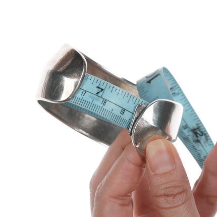 7.625" Retro Los Ballesteros Modernist sterling cuff bracelet - Estate Fresh Austin