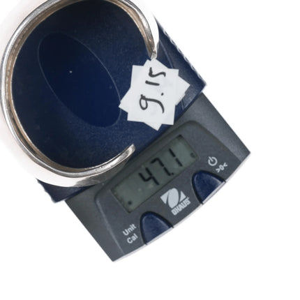 7.625" Retro Los Ballesteros Modernist sterling cuff bracelet - Estate Fresh Austin