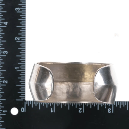 7.625" Retro Los Ballesteros Modernist sterling cuff bracelet - Estate Fresh Austin