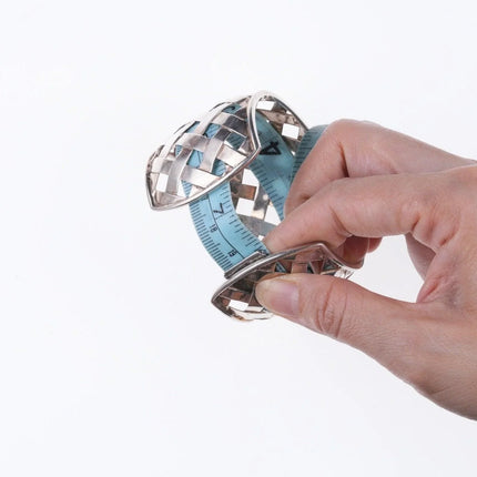 7.625" Thistle and Bee Classic Weave Cuff bracelet in Sterling Silver - Estate Fresh Austin