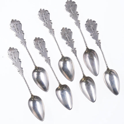 7 Antique Dutch Silver demitasse spoons - Estate Fresh Austin