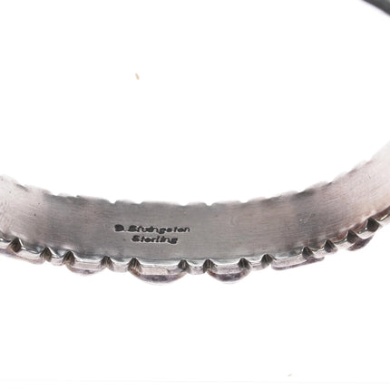 7" Darrin Livingston Navajo stering multi-stone cuff bracelet - Estate Fresh Austin