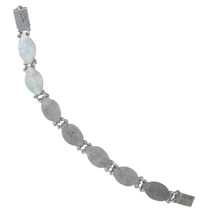 7" Federico Jimenez sterling and turquoise link bracelet - Estate Fresh Austin