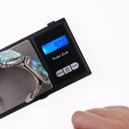 7" Fred Maloney Navajo sterling and turquoise bracelet - Estate Fresh Austin